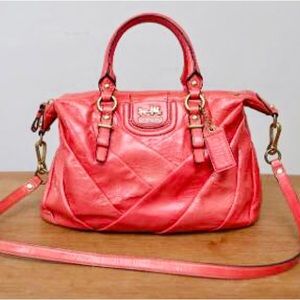 Coach pink boho bag